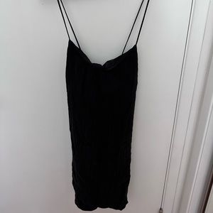 Zara texture slinky strappy mini dress